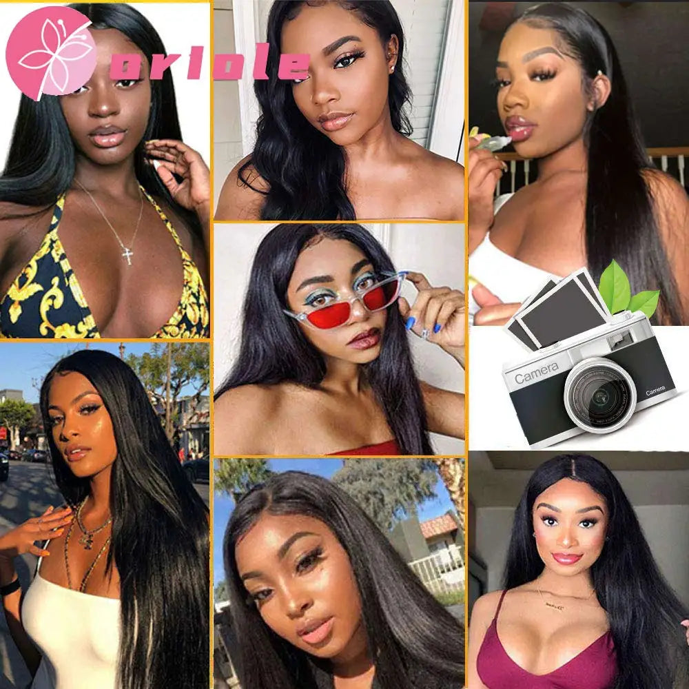 15A Peruvian Straight Hair Bundles Natural Straight Human Hair Bundles  8-32 Inch Remy Human Hair Extensions For Black Women