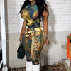 FAGADOER Mode-Print 2-teilige Sets Damen Outfit Ölgemälde Ärmelloses Crop Top und Hose Damen Streetwear Sommer Frühling Neu