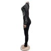 Elegant Women Jumpsuit Streetwear 2024 Spring Fashion Versatile Casual Solid Color Hot Diamond Long Sleeve Jump Suits for Female