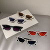 Fashion CAT EYE Rhinestone Bling Sunglasses Women Vintage Brand Luxury Small Frame Ladies Gradient Sun Glasses Oculos UV400