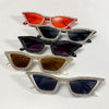 KLASSNUM Luxuriöse Cat-Eye-Sonnenbrille für Damen und Herren, modische Diamant-Dreieck-Marken-Designer-Glitzer-Sonnenbrille UV400 Shades Brille
