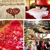 100Pcs 35mm Romantic Sponge Satin Fabric Heart Petals Wedding Confetti Table Bed Heart Petals Wedding Valentine Decoration