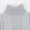 Autumn Winter Men's Warm Sweater Long Sleeve Turtleneck Sweater Retro Knitted Sweater Pullover Sweater