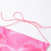 Bandage Halter Hot Sexy Navel Pink Crop Top 2021 Summer Sexy Female Art Print Sleeveless Fashion Slim Tight Party Club Outer