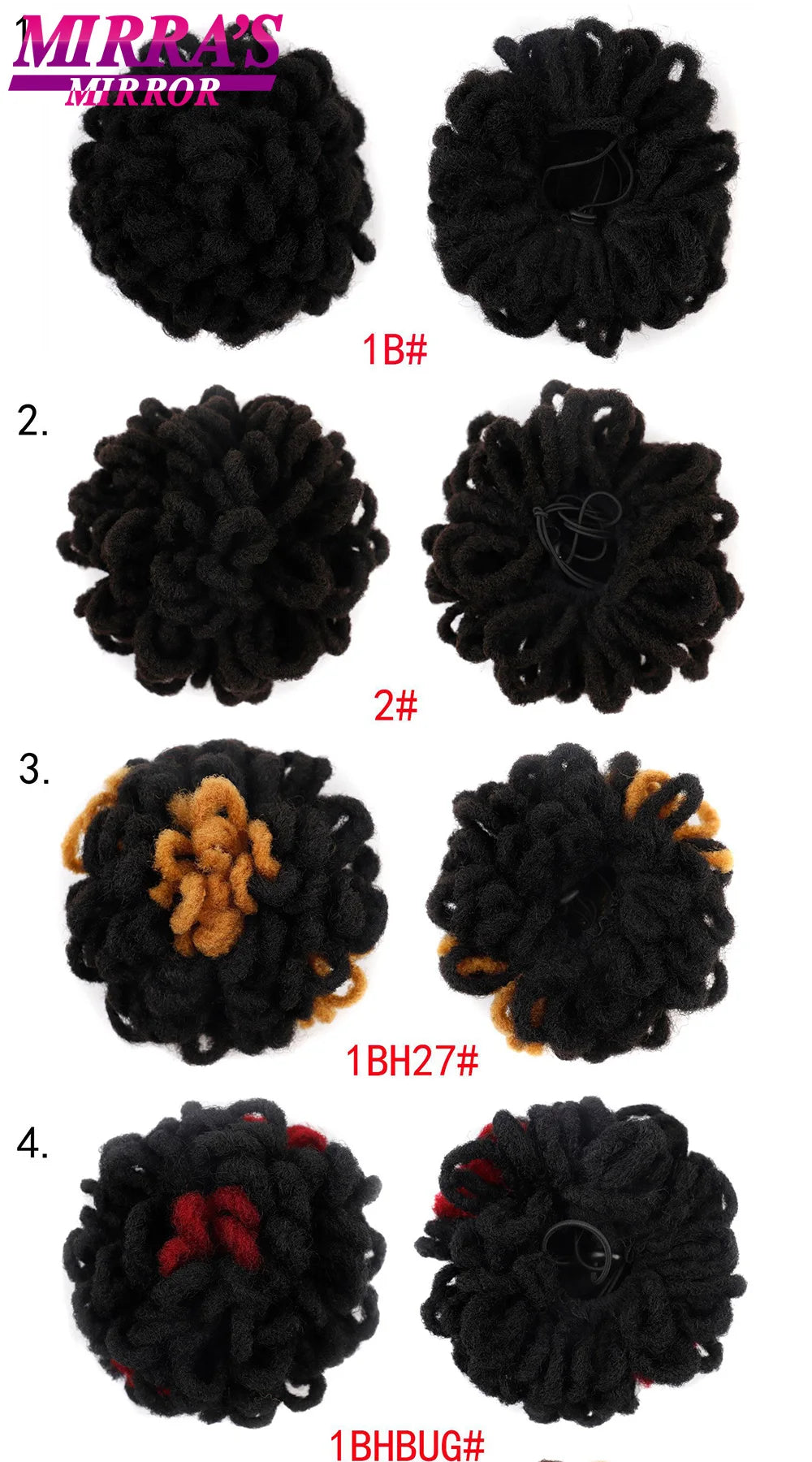 Synthetic Afro Puff Drawstring Ponytail Hair Bun 10 Inch Short Afro Kinkys Curly Afro Bun Extension Hairpieces Large Size
