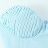 Pure sexy French high-end tube top one-shoulder dress female long seaside holiday pleated skirt