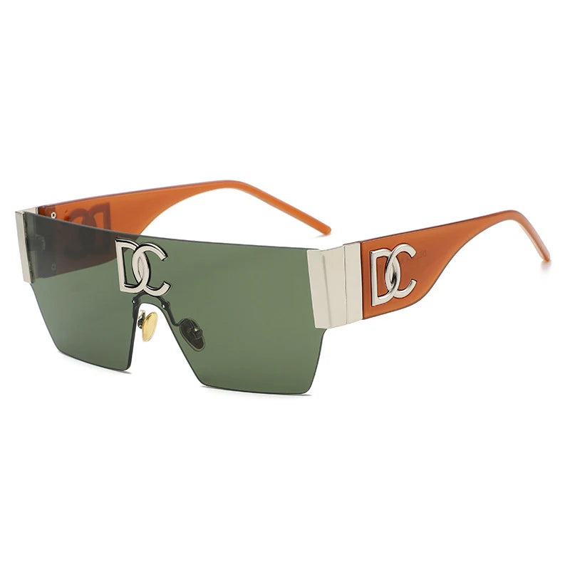 Neue 2024 Luxus Designer Square Sonnenbrillen Frauen Mode Trendy Punk Sonnenbrille Damen Farbverlauf Shades Brillen Oculos UV400