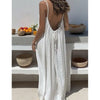 New Arrival Women's Strapless Backless Long Loose Home Dress Comfortable Sleepwear Casual Maxi Dress