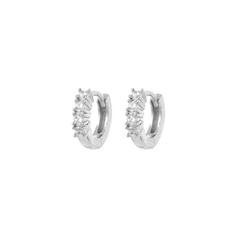 CRMYA Gold Silber gefüllt 16mm 14mm 12mm Blumen baumelnde Ohrringe Zirkonia Creolen für Damen Mädchen Schmuck Großhandel