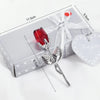 Valentinstag Geschenk Ich liebe dich Kristallbär Künstliche Rosenlehrer Muttertag Hochzeit Geburtstag Party Geschenke für Gäste