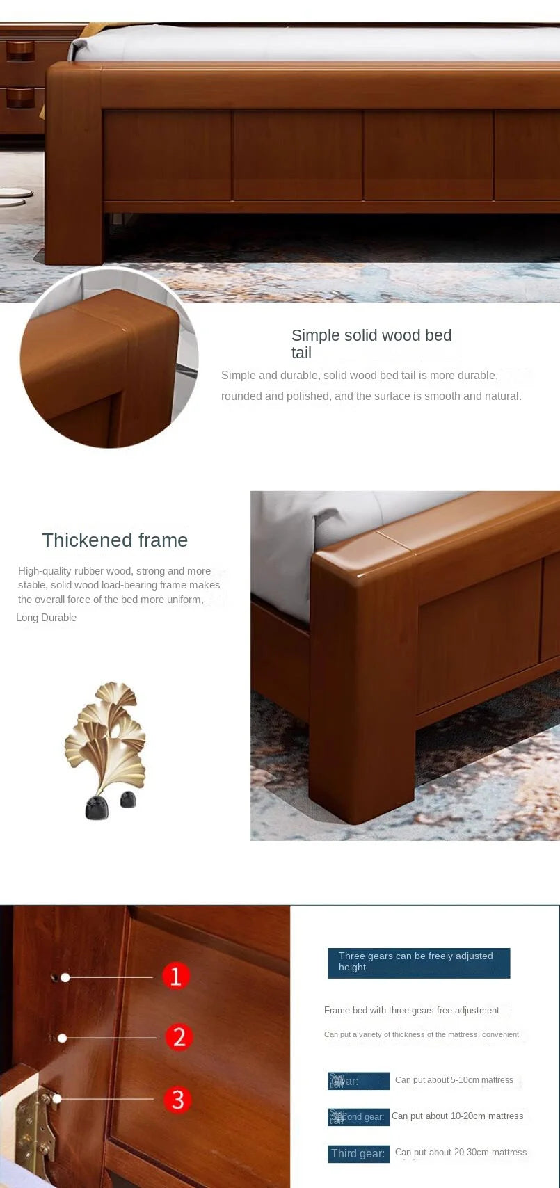 Europäisches Luxus-Schlafzimmer-Set, weich, modern, High-End-Aufbewahrung, Queen-Size-Schlafzimmer-Set, Holz, cool, Apartment, Möbel für Schlafzimmer