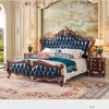 Nordisches Luxus-Ästhetik Bett Queen Size Günstig Niedlich Salon Schlafzimmer King Size Modern Holz Leder Camas Matrimonial Zimmer Möbel