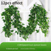 1/6pcs 2.2M Artificial Plant Green Leaves Ivy Wall Hanging Vine Plants Wedding Home Decor Garden DIY Garden Decoration