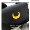 Summer Sailor Moon Ladies Handbag Black Luna Cat Shape Chain Shoulder Bag PU Leather Women Messenger Crossbody Small Bag Purses