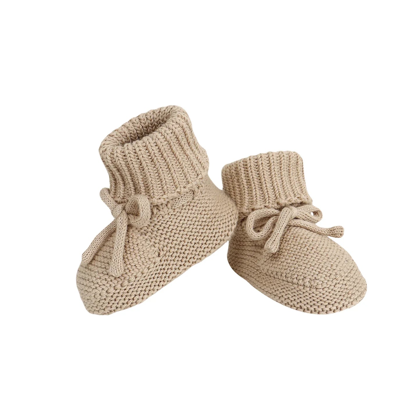 Baby Schuhe Baumwolle Gestrickte Neugeborene Mädchen Jungen Stiefel Mode Einfarbig Warme Kleinkind Kind Slip-On Bettschuhe Handgemacht 0-18M Fußbekleidung