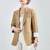 HIGH QUALITY Fashion 2020 Design Blazer Jacket Women's Green Black Blue Solid Tops For Office Lady Wear Size S-4XL