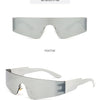 Neue Mode Bunte Sport-Sonnenbrillen Damen Cyberpunk Randlose Sonnenbrille Anti-UV Fahr-Sonnenbrille UV400 Oculos De Sol