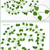 1/6pcs 2.2M Artificial Plant Green Leaves Ivy Wall Hanging Vine Plants Wedding Home Decor Garden DIY Garden Decoration