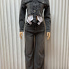 Streetwear Denim 2 Piece Sets Women Outfit Autumn Clothes Women Long Sleeve Jean Short Jacket Straight Jeans Pant Sets Tracksuit