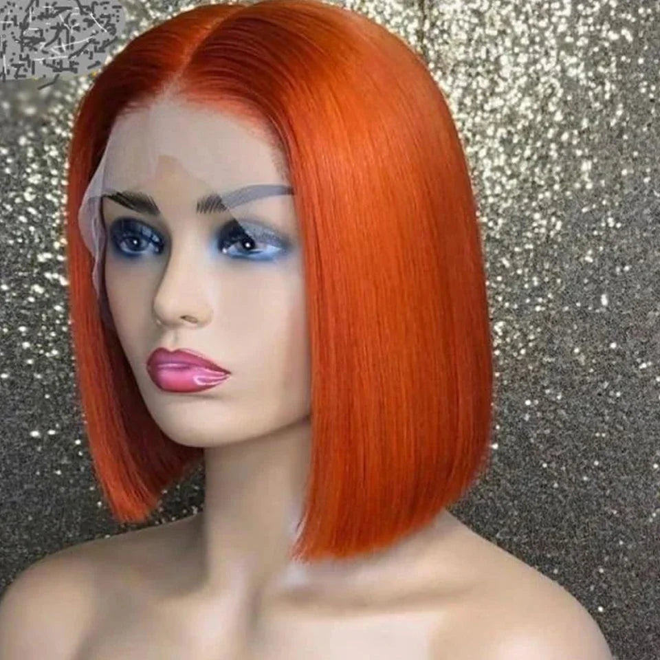 Peruanische Highlight P4/27 Bob Lace Front Perücken 100% Echthaar Perücken Bob Lace Perücken für Frauen Ombre Blonde Glatte Lace Closure Perücke