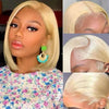 210% Density Vietname Super Double Drawn Bone Straight 13x4 Frontal Bob Wig with 100% Human Hair 613 Honey blond For Black Women