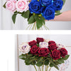 3/5/10/20 Stk. Rosen Künstliche Blumen Rosenzweig Künstliche Rote Rosen Realistische Kunstrosen für Hochzeits-Heimdekoration