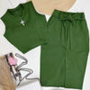 2Pcs/Set Women's Crew Neck Sleeveless Vest + Split Skirt Two-Piece Suit Casual Female Clothes Tank Top Short Skirt Outfit