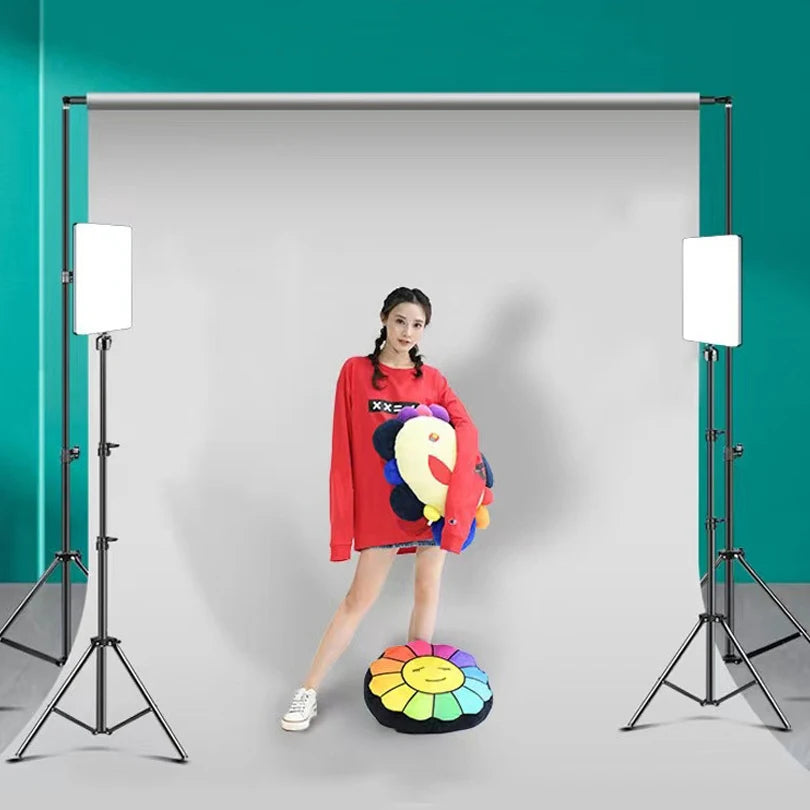 10 inch LED Video Light For Live Streaming Photo Studio Light Panel Photography Dimmable Flat-panel Fill Lamp 3300-5600K
