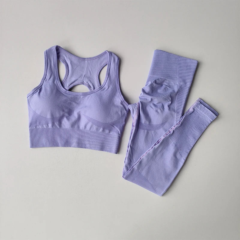 2er-Set Sport-BH für Damen, professionelles Fitness-Tanktop, stoßfester Lauf-Leggings-Yoga-Anzug, schöner Rücken-BH-Bekleidung
