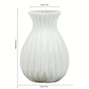 1pc Water Cultivation Imitation Ceramic Plastic Vase Living Room Plastic Home Vase, Modern Minimalist Home Decor