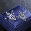 Fashion Gentleman Tassel Brooch For Men Suit Shirt Collar Triangle Wings Chain Lapel Pin Metal Retro Wedding Accessories