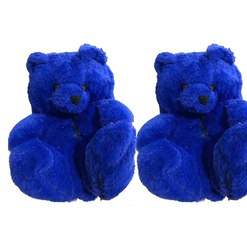 Highland Cow Fashion Bear Plush Slippers Women Men House Animals Soft Shoes Christmas Slipper Adults Indoor Shoes