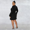 CM.YAYA Elegant Women  Blazer  Women 2022 Autumn Winter Streetwear Robe Femme Blazer Style Bodycon Midi Dress Female Clothing