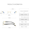Men Blue Light Blocking Reading Glasses Women Dimond Cutting Rimless Eyeglasses Frame Anti Fatigue Hyperopia Presbyopic Eyewear