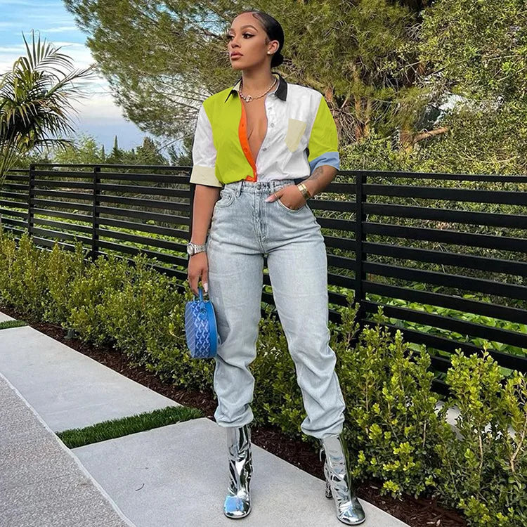 2022 Summer Women Blouses Half Sleeve Spring Blouse Woman Blouse Shirt Office Elegant Work Shirt Top Blusas Mujer De Moda