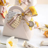 Mini Handbag With Ribbon Creative Foldable PU Leather Kids Gilrs Princess Handbag Coin Purses Wedding Decor Candy Bag Key Pouch