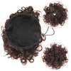 Synthetic Afro Puff Drawstring Ponytail Hair Bun 10 Inch Short Afro Kinkys Curly Afro Bun Extension Hairpieces Large Size