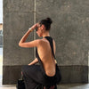 Halter Deep V Backless Long Dress Women Open Back Spaghetti Strap Elegant Party Evening Gown Summer Vacation Beach Dresses 2026