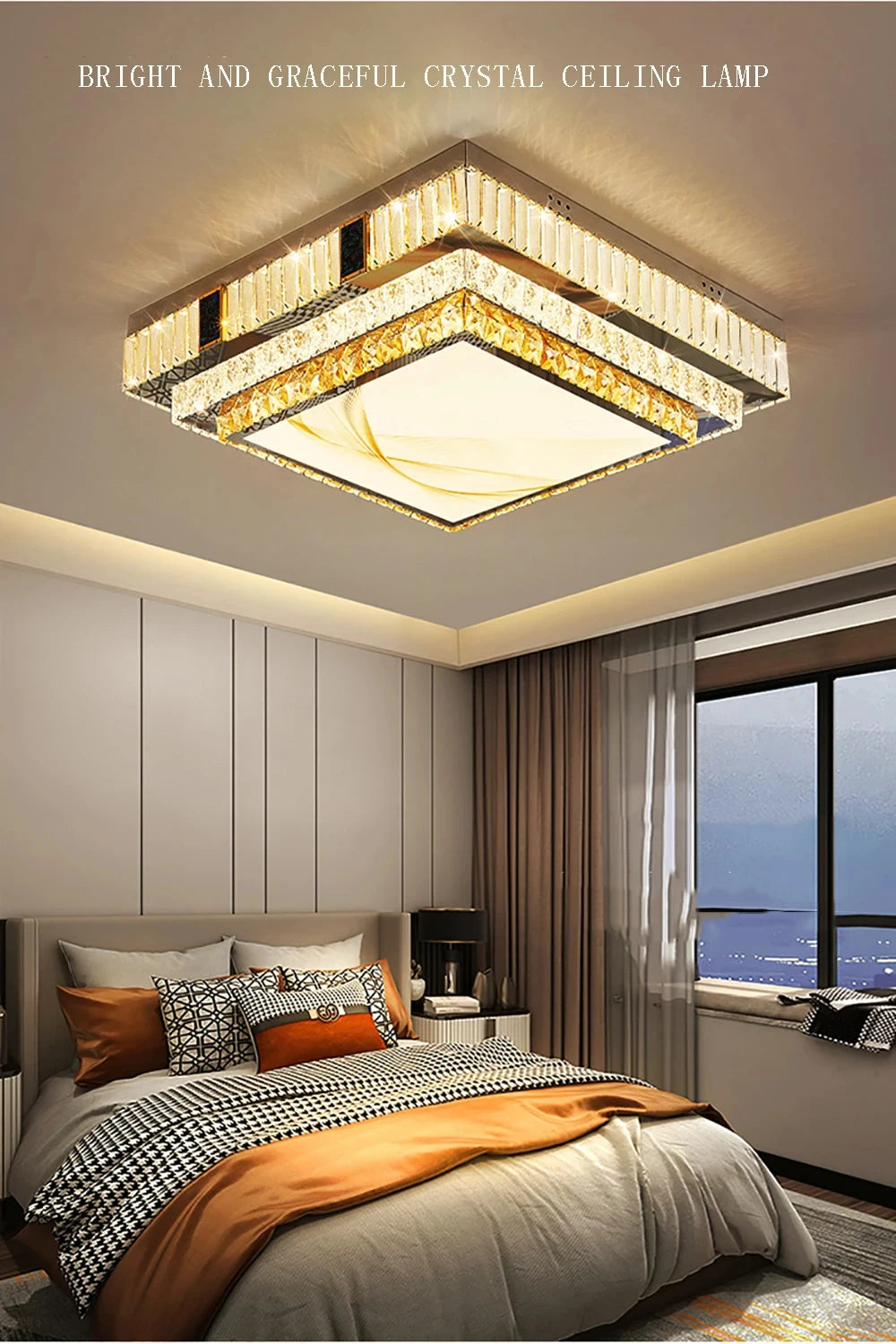 Luxury Ceiling Chandelier Gold Modern Led Lights Home Decor K9 Crystal Lustre for Living Room Bedroom Bathroom Home Appliance
