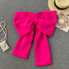 Women Hotsweet Sleeveless Sexy Zipper Chic Three-dimensional Butterfly Bow Slim Strapless Tank Top High Street Autumn Clothing