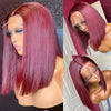 Peruanische Highlight P4/27 Bob Lace Front Perücken 100% Echthaar Perücken Bob Lace Perücken für Frauen Ombre Blonde Glatte Lace Closure Perücke