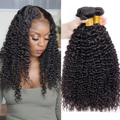 Mongolische Kinky Curly Echthaar Bündel Großhandel 1/3/4 Stück Natürliche Haarverlängerungen Topper Frauen Echthaar Kostenloser Versand
