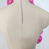 New Rosered Women Sexy Florals Backless Bodycon Tops Celebrate Nightclub Party Bar Dancer DJ Performance Costume