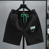 Neue Mode gestrickte Shorts Herren Bequemer elastischer Bund Kleidung Männliche atmungsaktive kurze Hosen Übergröße