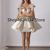 BridalAffair Mini Prom Dresses Sweetheart Stain Lace Up Party Ball Gowns with Bow Cocktail Dresses Celebrate Dress for Girls