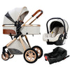 Kinderwagen 3 in 1 Kinderwagen für Babys, leichte Buggys, Babykutsche, ISOFIX BASIS, Baby Reisekinderwagen, Neugeborenenkinderwagen