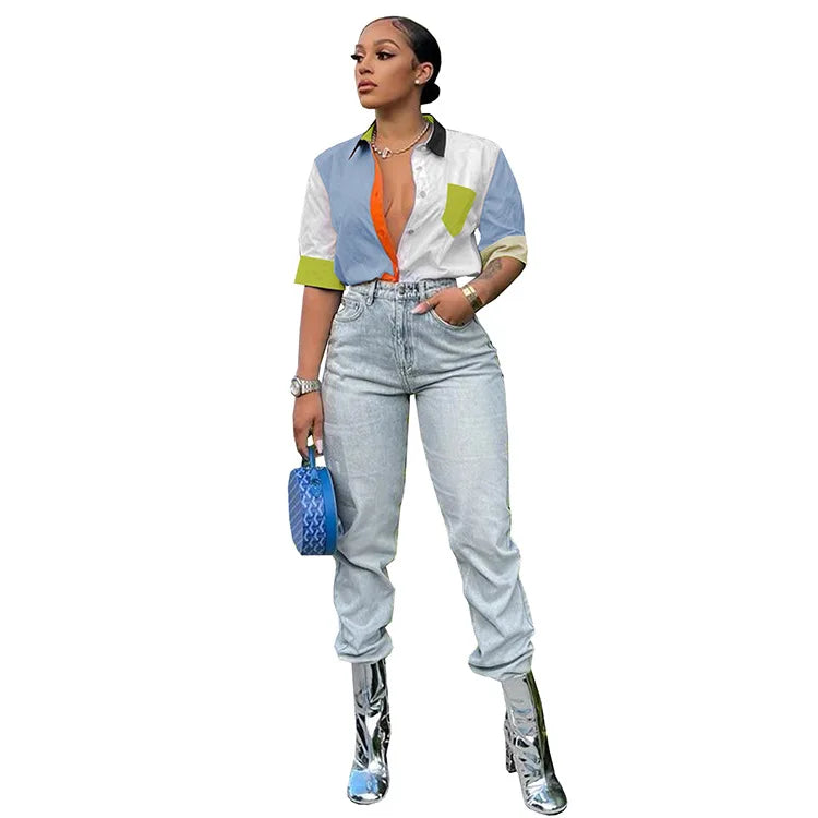 2022 Summer Women Blouses Half Sleeve Spring Blouse Woman Blouse Shirt Office Elegant Work Shirt Top Blusas Mujer De Moda