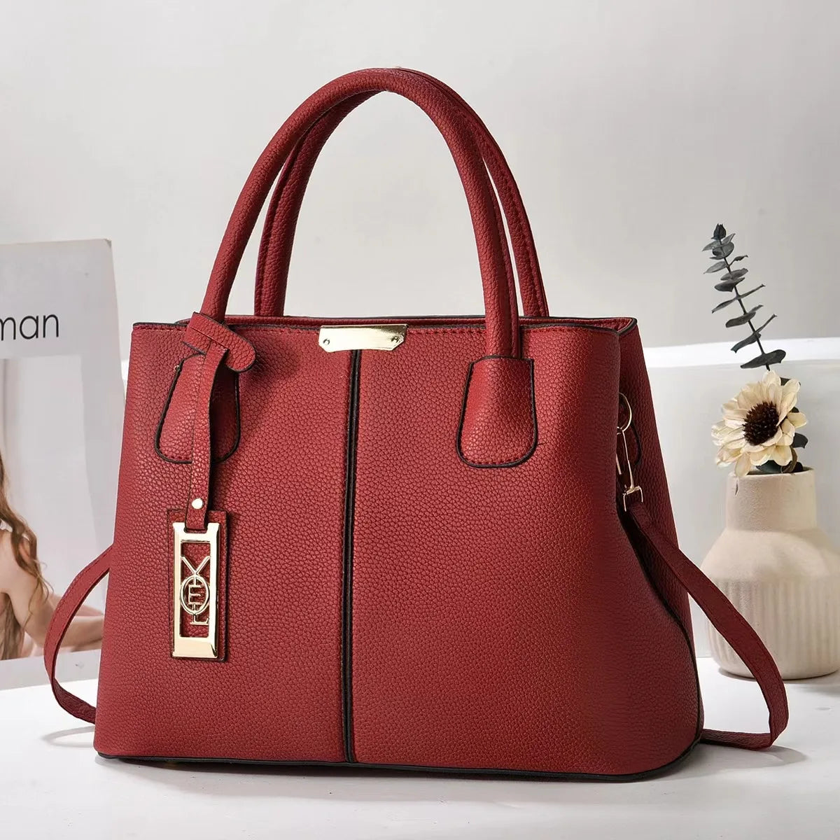 Famous Designer Brand Bags Women Leather Handbag New Luxury Ladies Purse zwq
