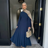 Clothes for Muslim Women Solid Robe Malay Turkey Dubai Zipper Cardigan Robe Fashion Simplicity Summer Dress Abayas for Women