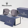 MASERATI Sunglasses New Fashion goggles Stylish Unframed Metal rimmed Shades for Men Women Cool Pose Trendy Design 10785
